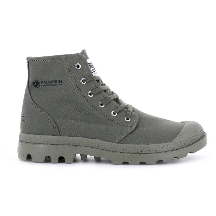 Palladium Pampa Hi Organic II Men\'s Boots Grey | UK X809-BYA